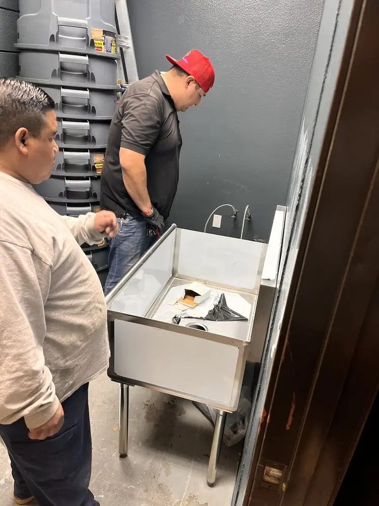 Commercial plumbing and sink installation in Notus